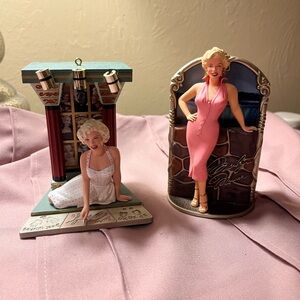 🎥Hallmark Marilyn Monroe 2003 and 2006 Collectible Ornaments w/o Boxes🎥